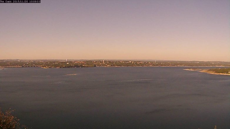 Lake Travis webcam, November 20, 2015 9:15 AM CT