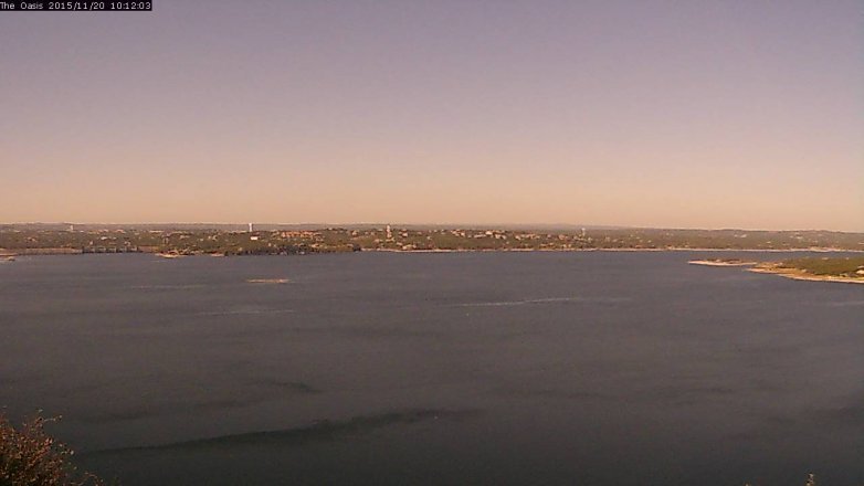 Lake Travis webcam, November 20, 2015 9:20 AM CT