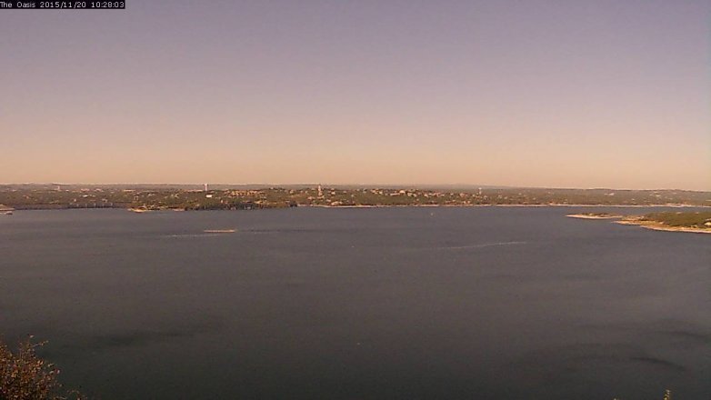 Lake Travis webcam, November 20, 2015 9:35 AM CT