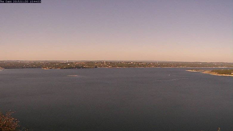 Lake Travis webcam, November 20, 2015 9:50 AM CT