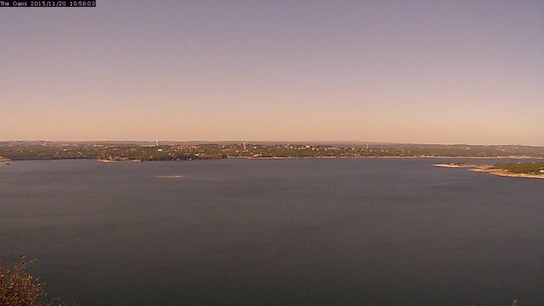 Lake Travis webcam, November 20, 2015 10:05 AM CT