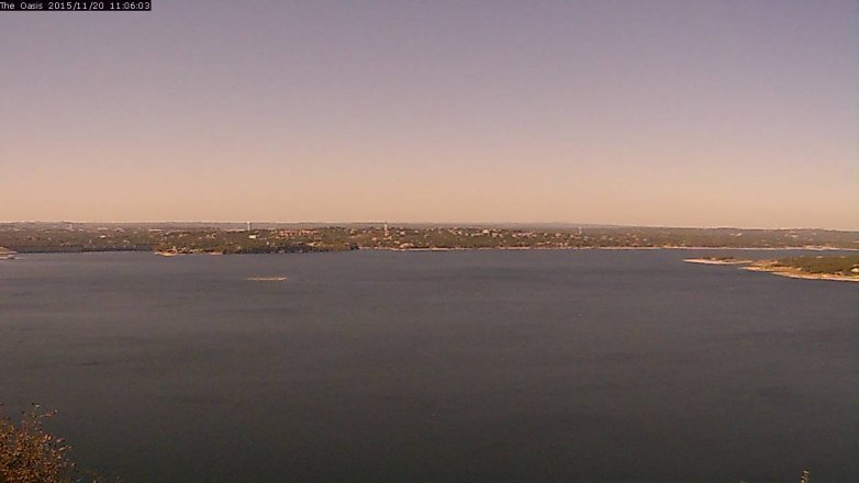 Lake Travis webcam, November 20, 2015 10:10 AM CT