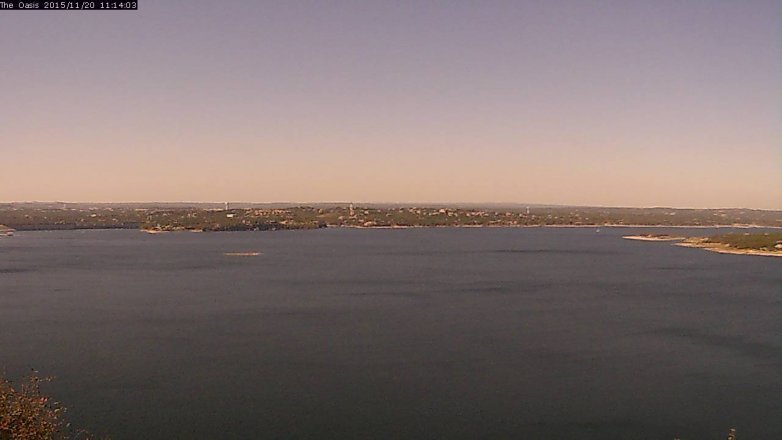 Lake Travis webcam, November 20, 2015 10:20 AM CT