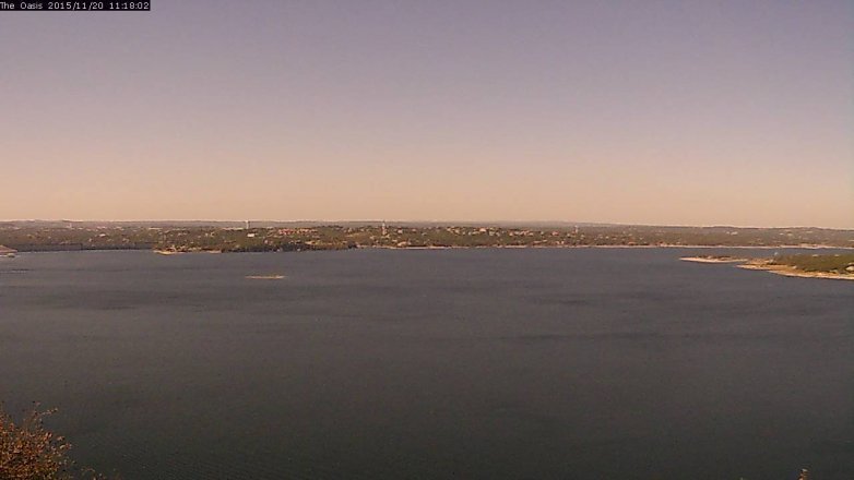 Lake Travis webcam, November 20, 2015 10:25 AM CT