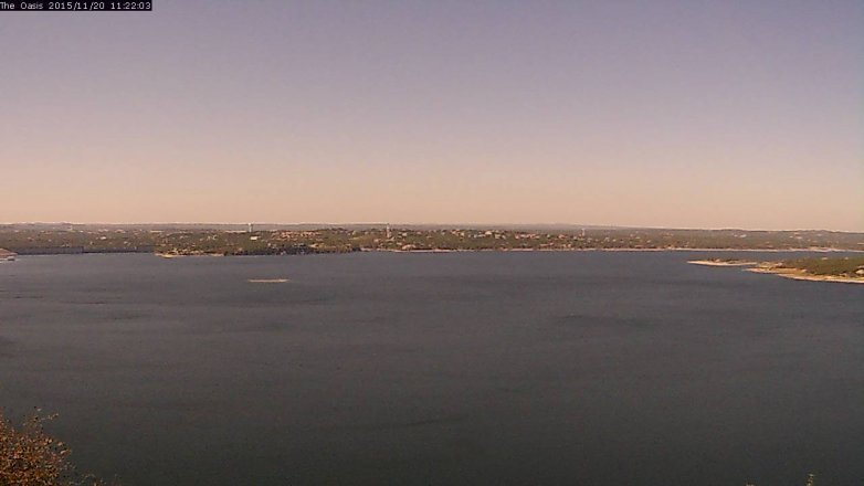 Lake Travis webcam, November 20, 2015 10:30 AM CT