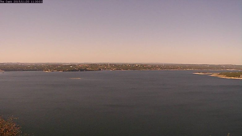 Lake Travis webcam, November 20, 2015 10:35 AM CT