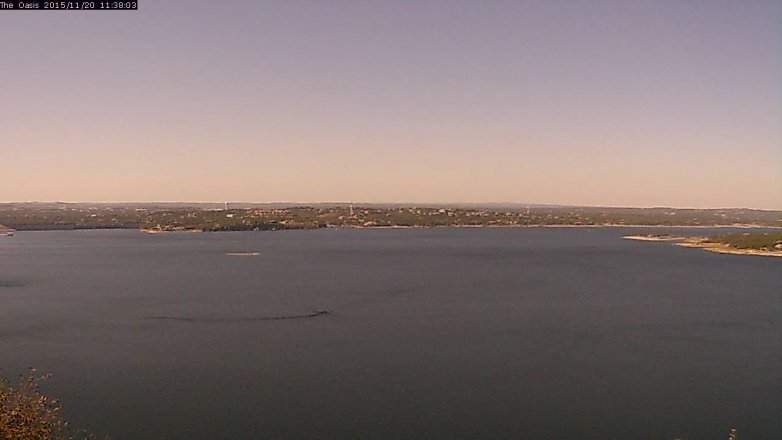 Lake Travis webcam, November 20, 2015 10:45 AM CT