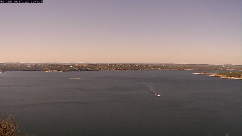 Lake Travis webcam, November 20, 2015 10:50 AM CT