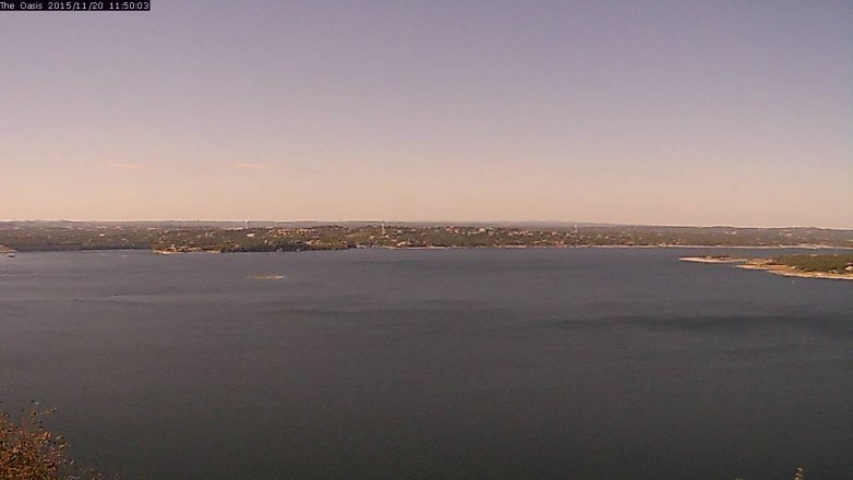 Lake Travis webcam, November 20, 2015 10:55 AM CT