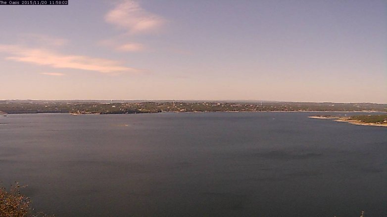 Lake Travis webcam, November 20, 2015 11:05 AM CT