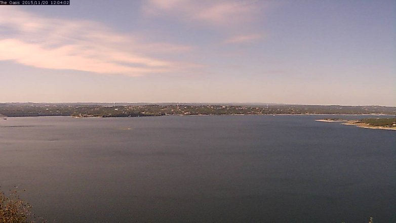 Lake Travis webcam, November 20, 2015 11:10 AM CT