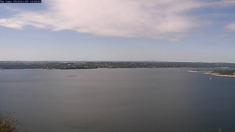 Lake Travis webcam, November 20, 2015 11:25 AM CT
