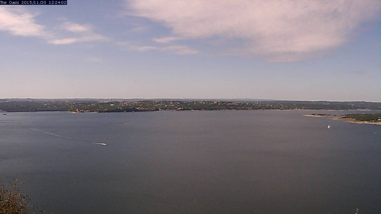 Lake Travis webcam, November 20, 2015 11:30 AM CT
