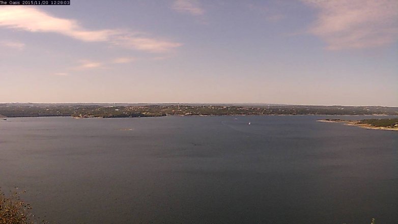 Lake Travis webcam, November 20, 2015 11:35 AM CT