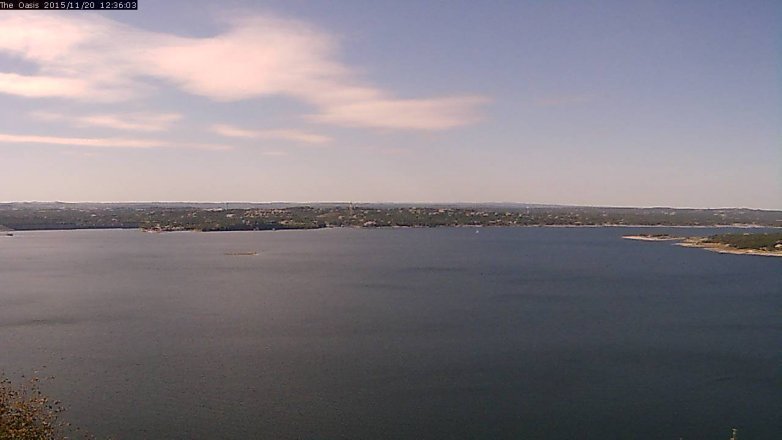Lake Travis webcam, November 20, 2015 11:45 AM CT