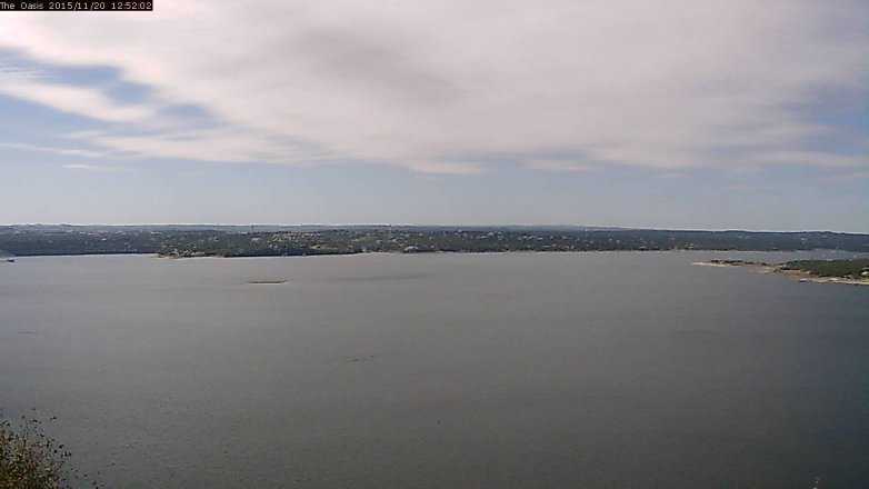 Lake Travis webcam, November 20, 2015 12:00 PM CT