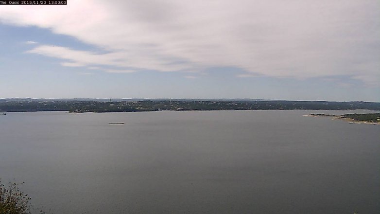 Lake Travis webcam, November 20, 2015 12:05 PM CT
