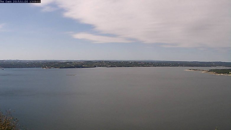 Lake Travis webcam, November 20, 2015 12:15 PM CT