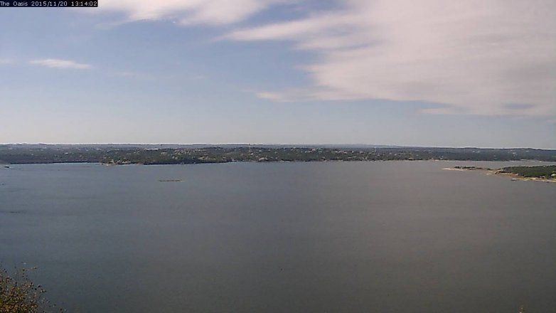 Lake Travis webcam, November 20, 2015 12:20 PM CT