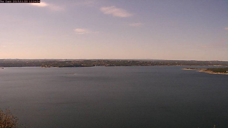 Lake Travis webcam, November 20, 2015 12:40 PM CT