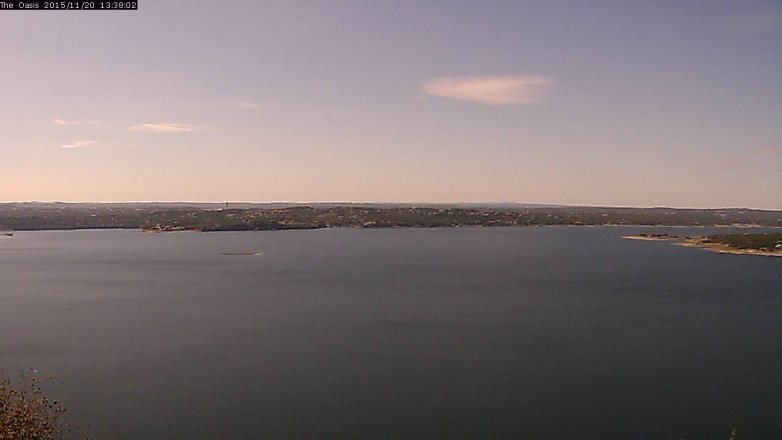 Lake Travis webcam, November 20, 2015 12:45 PM CT