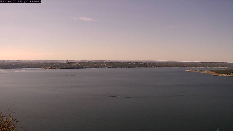 Lake Travis webcam, November 20, 2015 1:00 PM CT