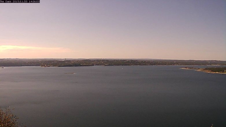 Lake Travis webcam, November 20, 2015 1:15 PM CT
