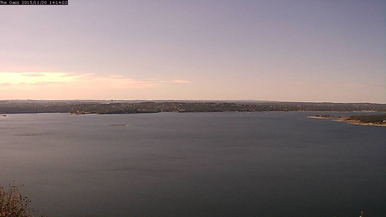 Lake Travis webcam, November 20, 2015 1:20 PM CT