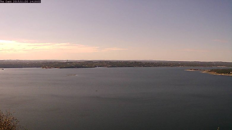 Lake Travis webcam, November 20, 2015 1:25 PM CT