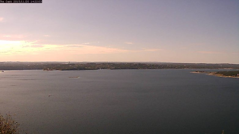Lake Travis webcam, November 20, 2015 1:30 PM CT