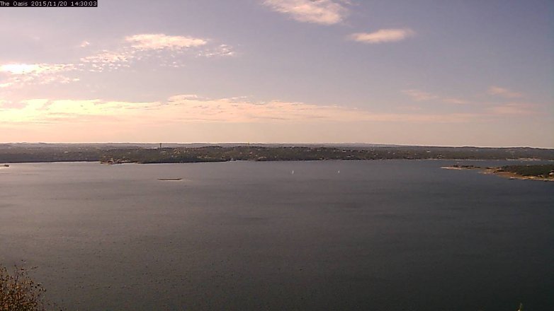 Lake Travis webcam, November 20, 2015 1:35 PM CT
