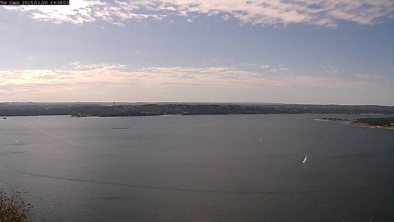 Lake Travis webcam, November 20, 2015 1:45 PM CT