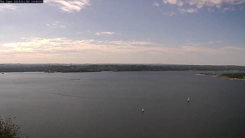 Lake Travis webcam, November 20, 2015 1:50 PM CT