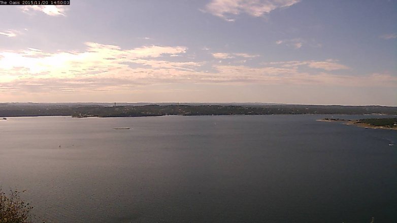 Lake Travis webcam, November 20, 2015 1:55 PM CT