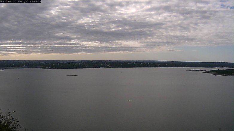Lake Travis webcam, November 20, 2015 2:25 PM CT