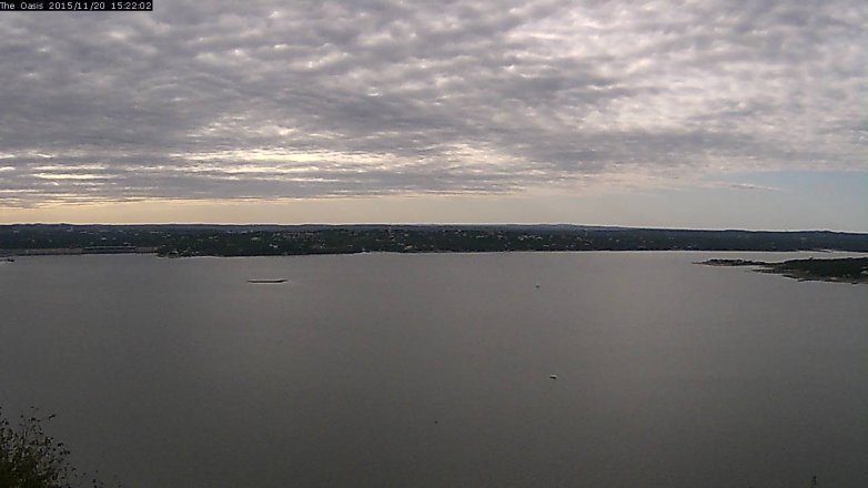 Lake Travis webcam, November 20, 2015 2:30 PM CT
