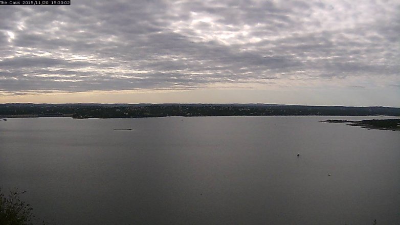 Lake Travis webcam, November 20, 2015 2:35 PM CT