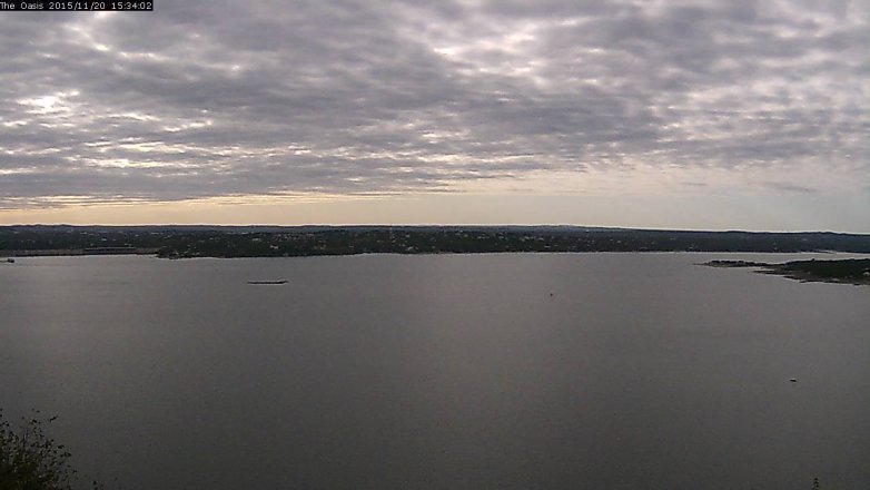 Lake Travis webcam, November 20, 2015 2:40 PM CT
