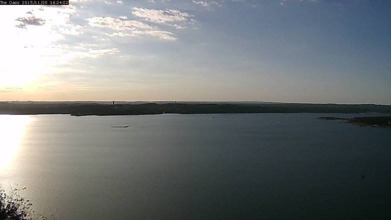 Lake Travis webcam, November 20, 2015 3:30 PM CT