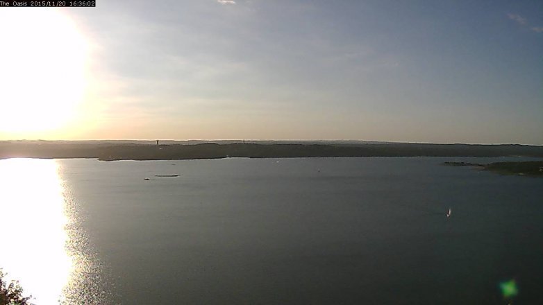 Lake Travis webcam, November 20, 2015 3:40 PM CT