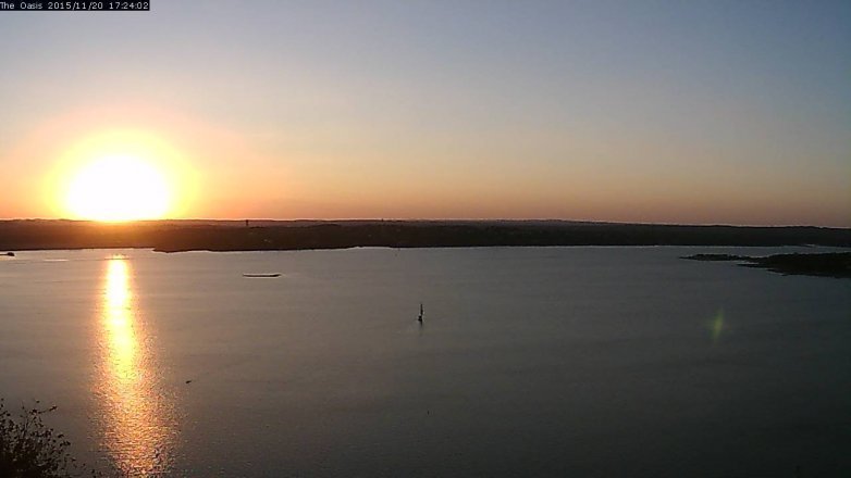 Lake Travis webcam, November 20, 2015 4:30 PM CT