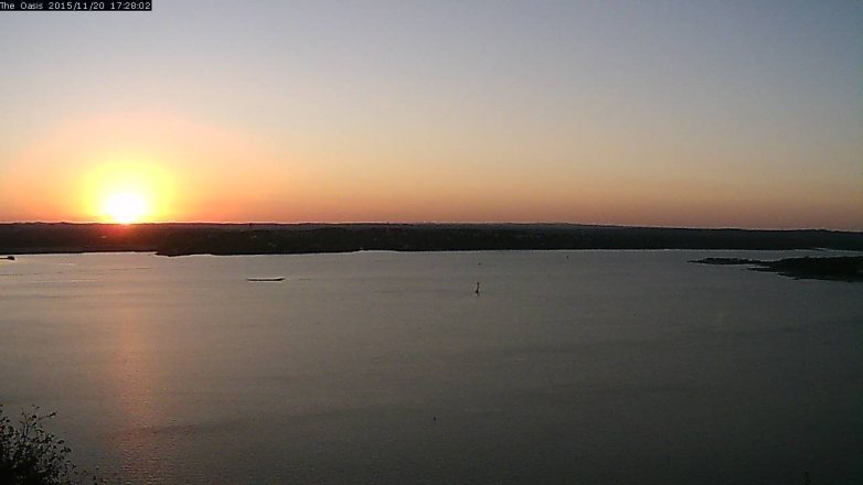 Lake Travis webcam, November 20, 2015 4:35 PM CT