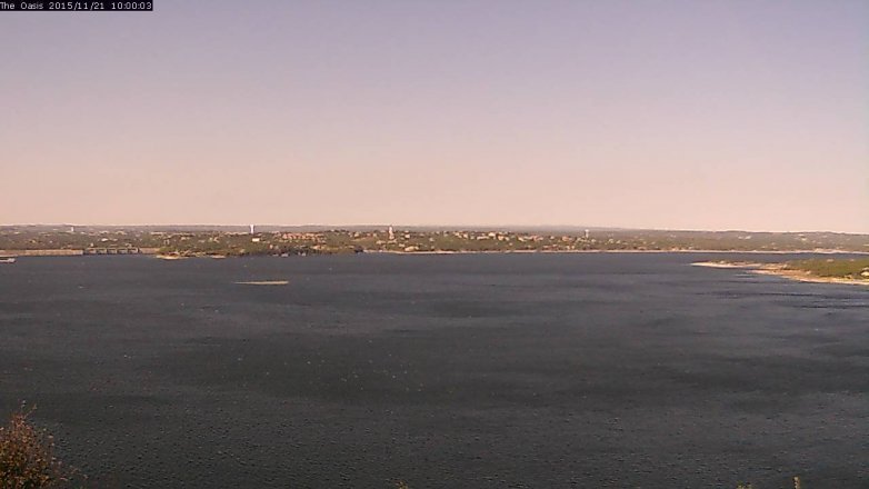 Lake Travis webcam, November 21, 2015 9:05 AM CT