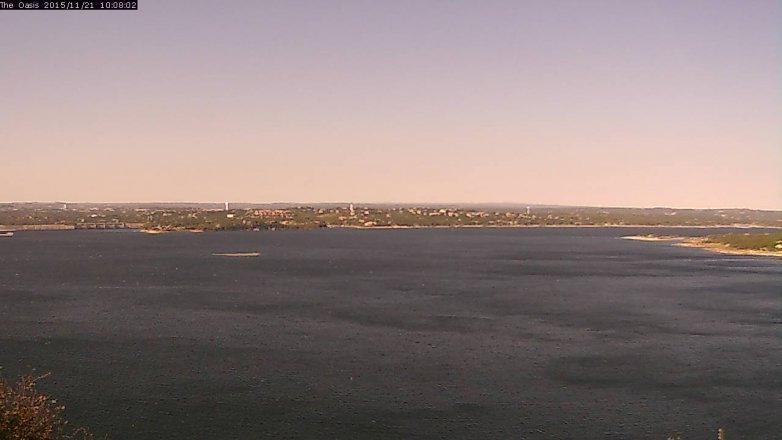 Lake Travis webcam, November 21, 2015 9:15 AM CT
