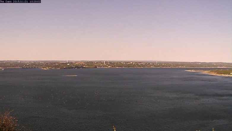 Lake Travis webcam, November 21, 2015 9:25 AM CT