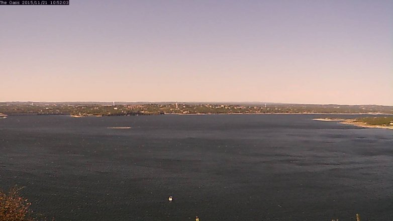 Lake Travis webcam, November 21, 2015 10:00 AM CT