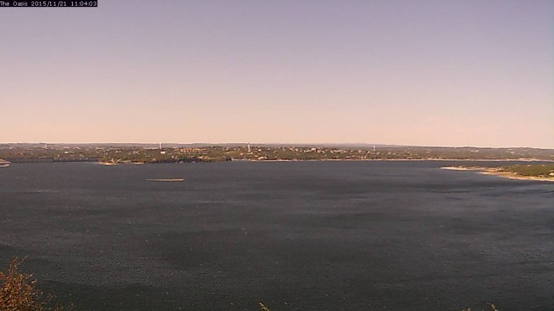 Lake Travis webcam, November 21, 2015 10:10 AM CT