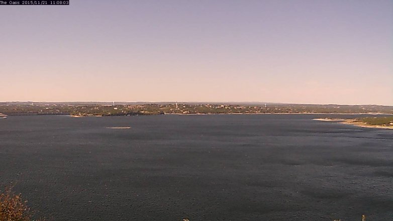Lake Travis webcam, November 21, 2015 10:15 AM CT