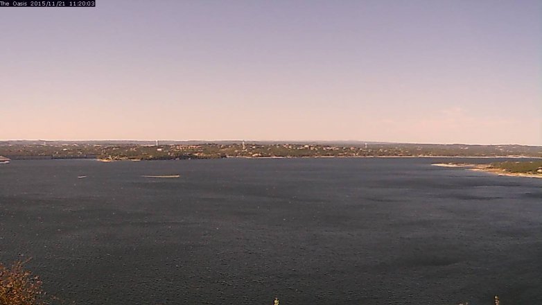 Lake Travis webcam, November 21, 2015 10:25 AM CT