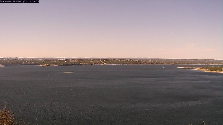 Lake Travis webcam, November 21, 2015 10:30 AM CT
